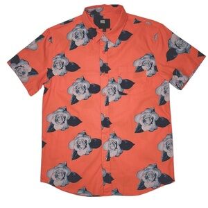 RSQ | Men's Floral Orange Shirt